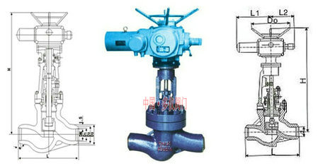 電動焊接截止閥結構圖